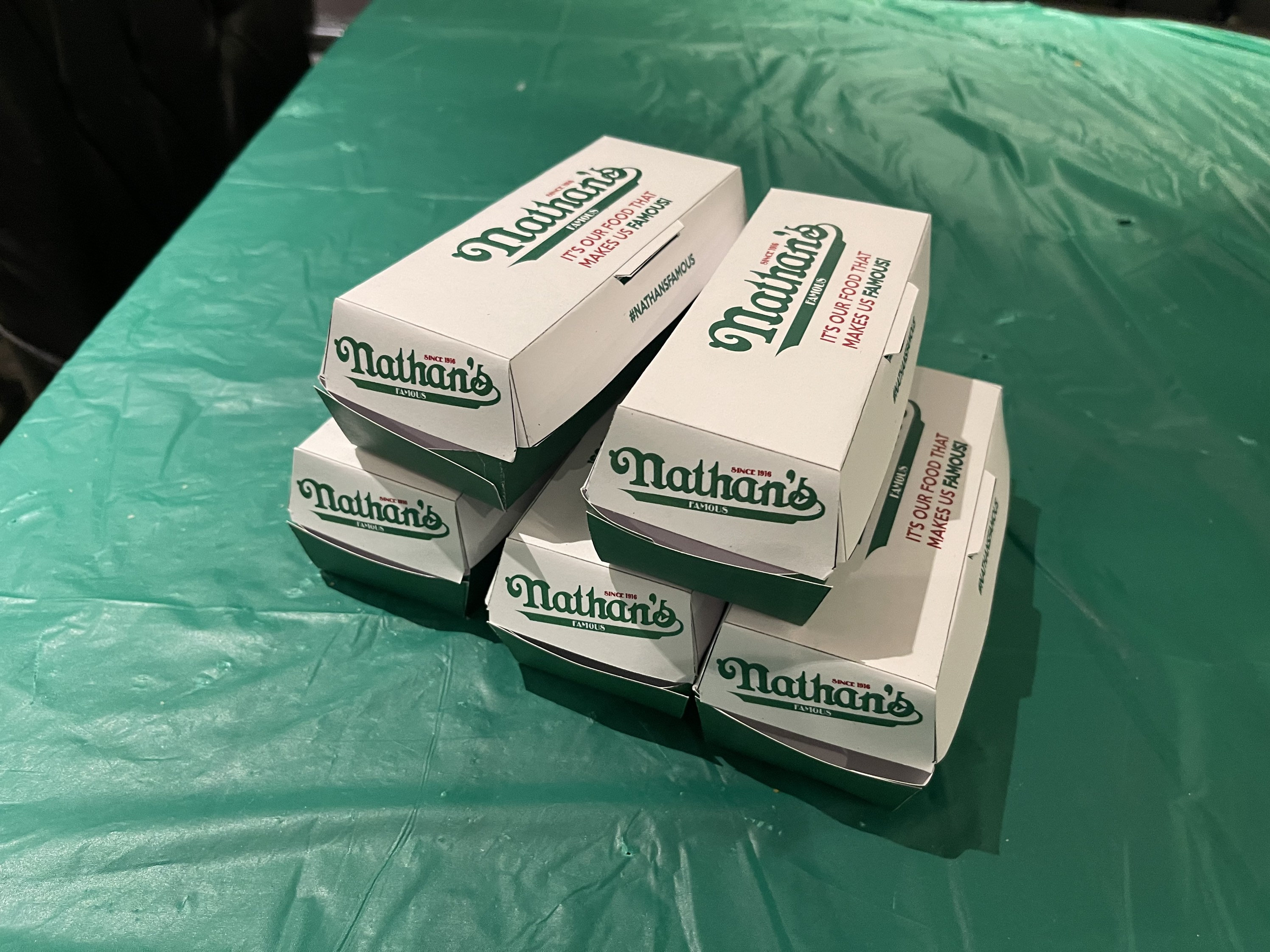 Nathan's Famous Hot Dog Box PRINTABLE DIY, Nathan New York, Coney Island, Hot Dog Package, Hot Dog wrap. Nathan's Party
