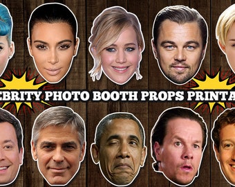 Celebrity Photo Booth Props, hollywood photo booth props, hollywood theme, celebrity theme party