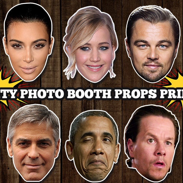 Celebrity Photo Booth Props, hollywood photo booth props, hollywood theme, celebrity theme party