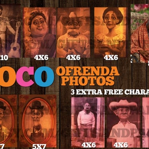 Coco Photo Ofrenda, photos d'autel coco, film coco, soirée coco, thème coco, photos d'anniversaire coco coco image 1