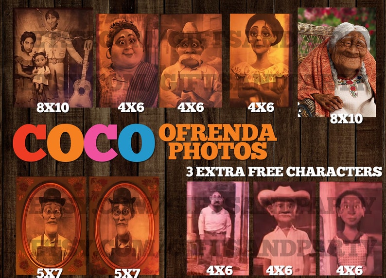 Coco Photo Ofrenda, photos d'autel coco, film coco, soirée coco, thème coco, photos d'anniversaire coco coco image 1