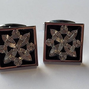 Croatia Cufflinks, Cuff links, Jewellery , Hrvatski pleter, Pleter, Hrvatska, Croatian Jewelry, Wedding Gift Groom Groomsman