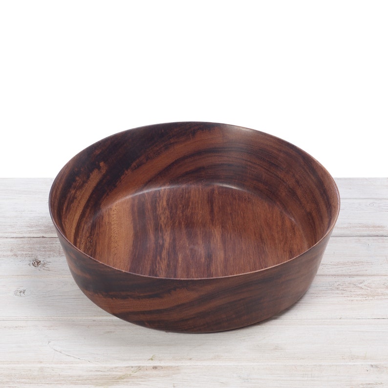 Kokko Wood Lebbeck Hand Turned Salad Bowl/ Fruit Bowl Etsy UK
