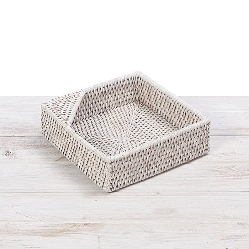 Rattan Square Napkin Holder L19 X W19 X H6cm small L22.5 Etsy