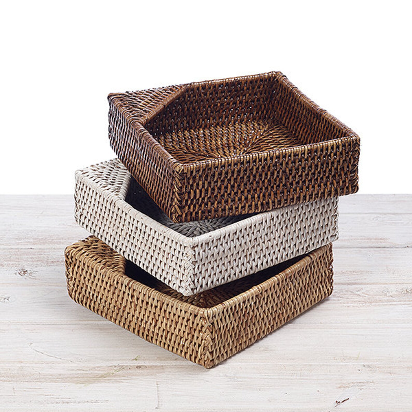 Rattan Square Napkin Holder L19 X W19 X H6cm small L22.5 Etsy