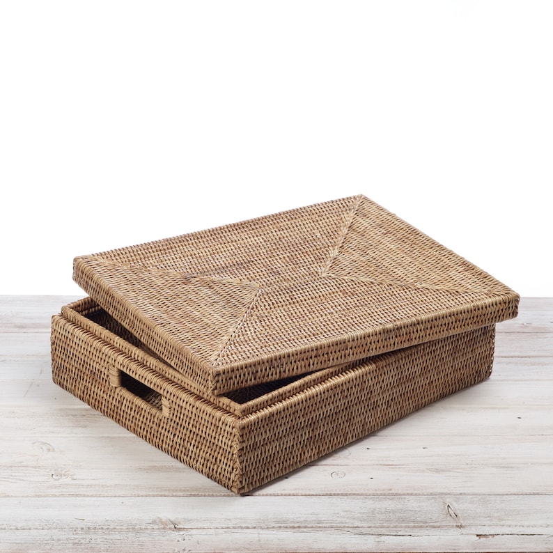 Rectangular Storage Box With Lid - Etsy