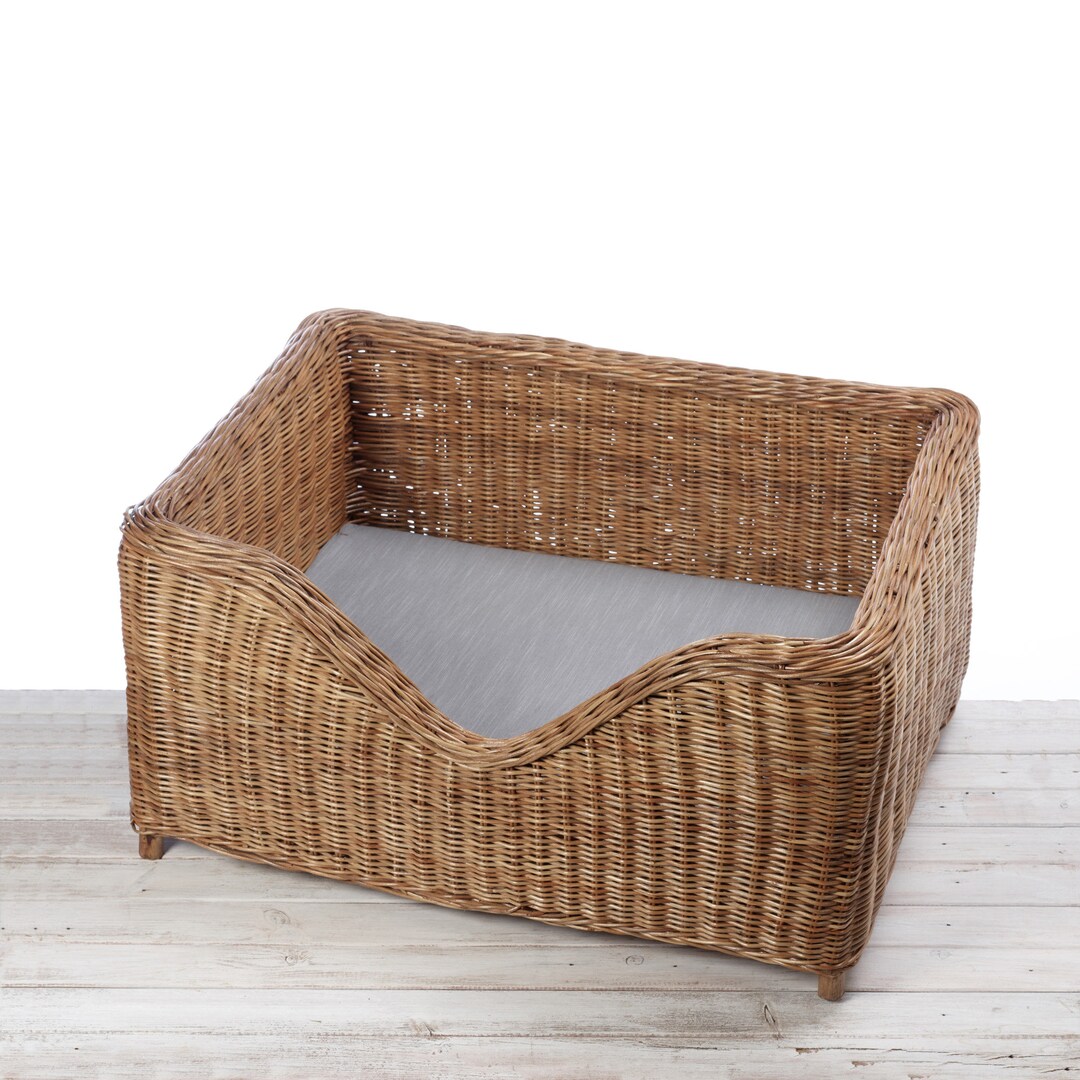 Rattan Large Size Pet Bed Etsy UK