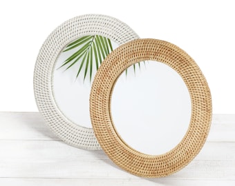 Rattan  Round Mirror Small /  Large