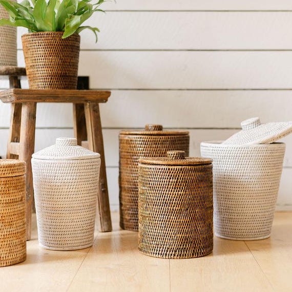 MERAXI Poubelle à Compost Cuisine/Ordures Poubelle Ronde Pour Corbeille à Papier De Bureau, Petite Poubelle En Plastique Pour Comptoir De Bureau Protection De La Poubelle à Couvercle