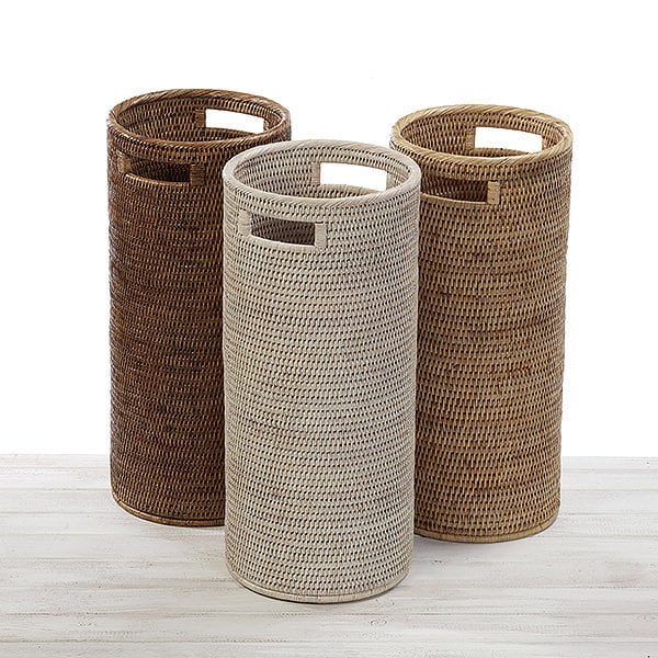 Round Rattan Umbrella Basket- D24  x H54 cm