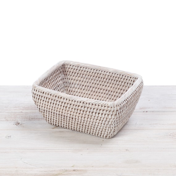 Rattan Mini Bread Roll Basket, Small Storage Basket, Handwoven Bread Basket  L20 X W15 X H10cm 