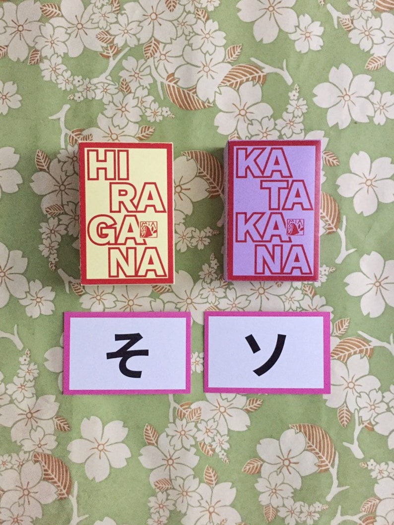 Hiragana Katakana Flashcards To Learn Japanese Toys Games Games Puzzles Jewellerymilad Com