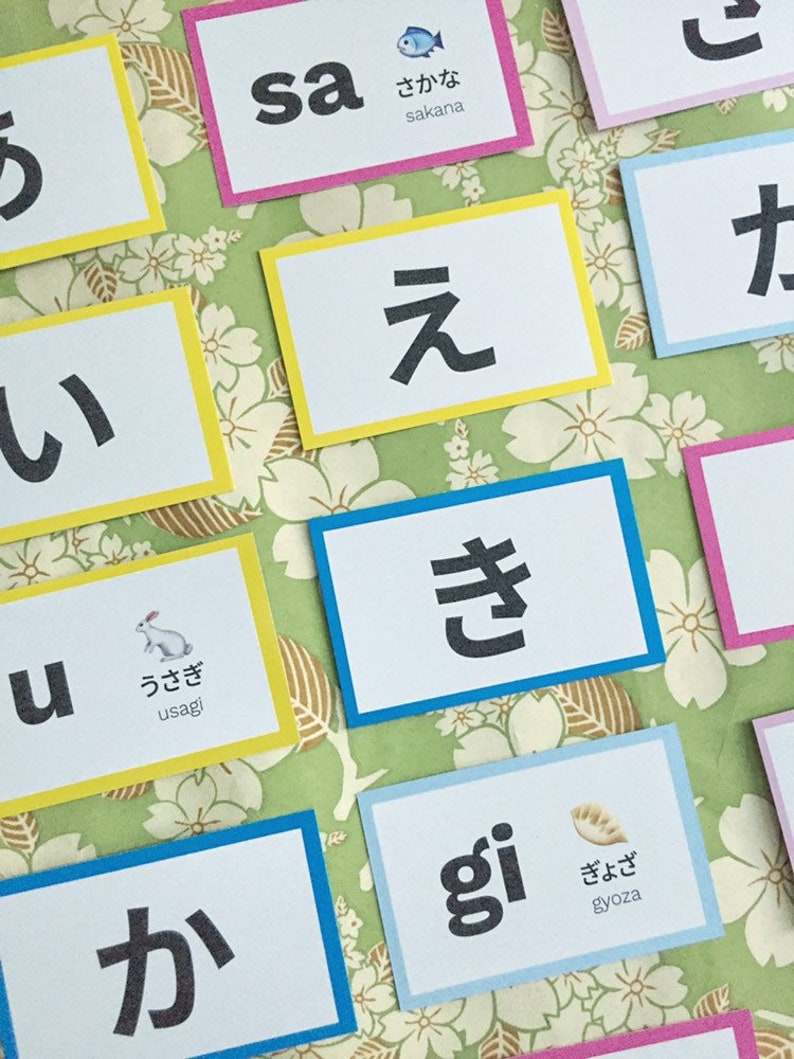 Hiragana Katakana Flashcards To Learn Japanese Toys Games Games Puzzles Jewellerymilad Com