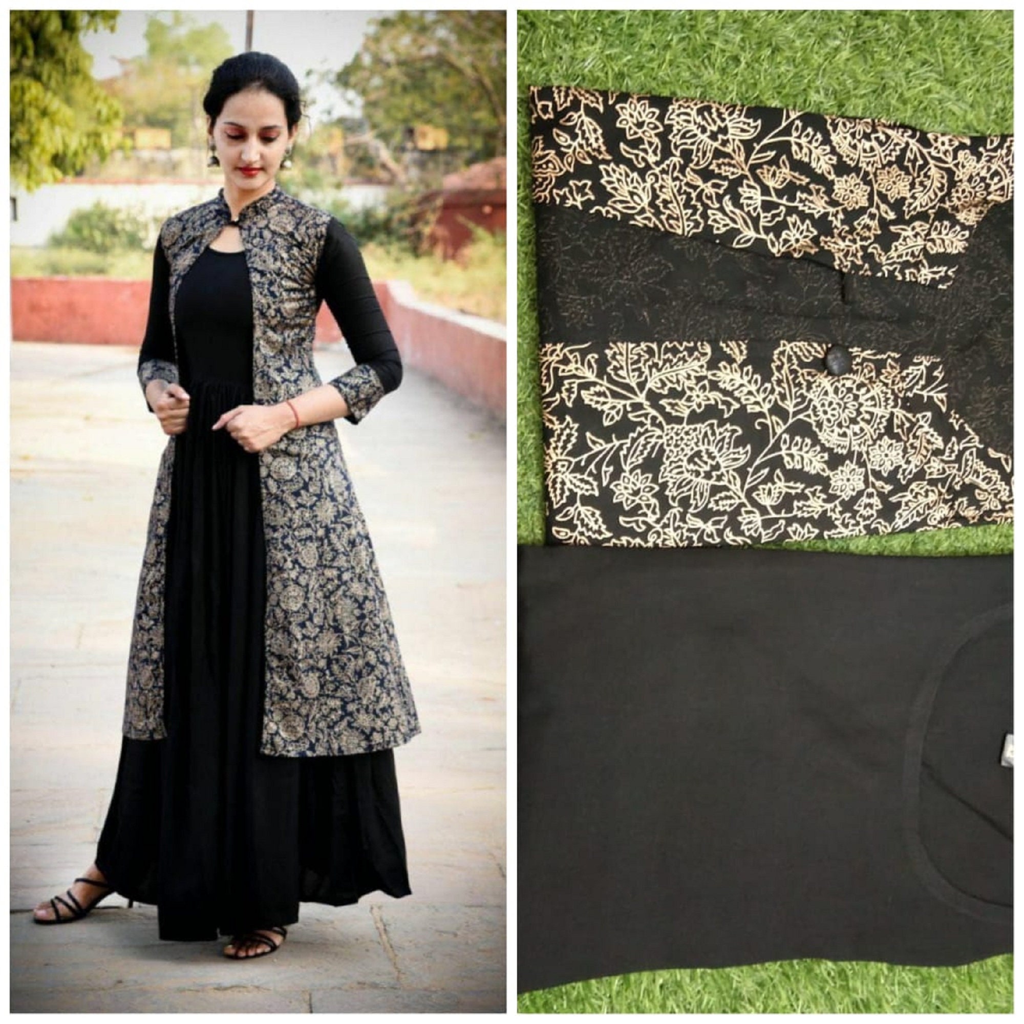 jacket pattern kurti design