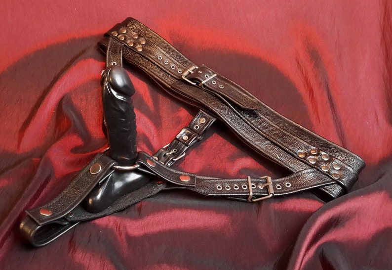 Heavy Leather Strap on Harness With Detatchable Oring Belts. Etsy