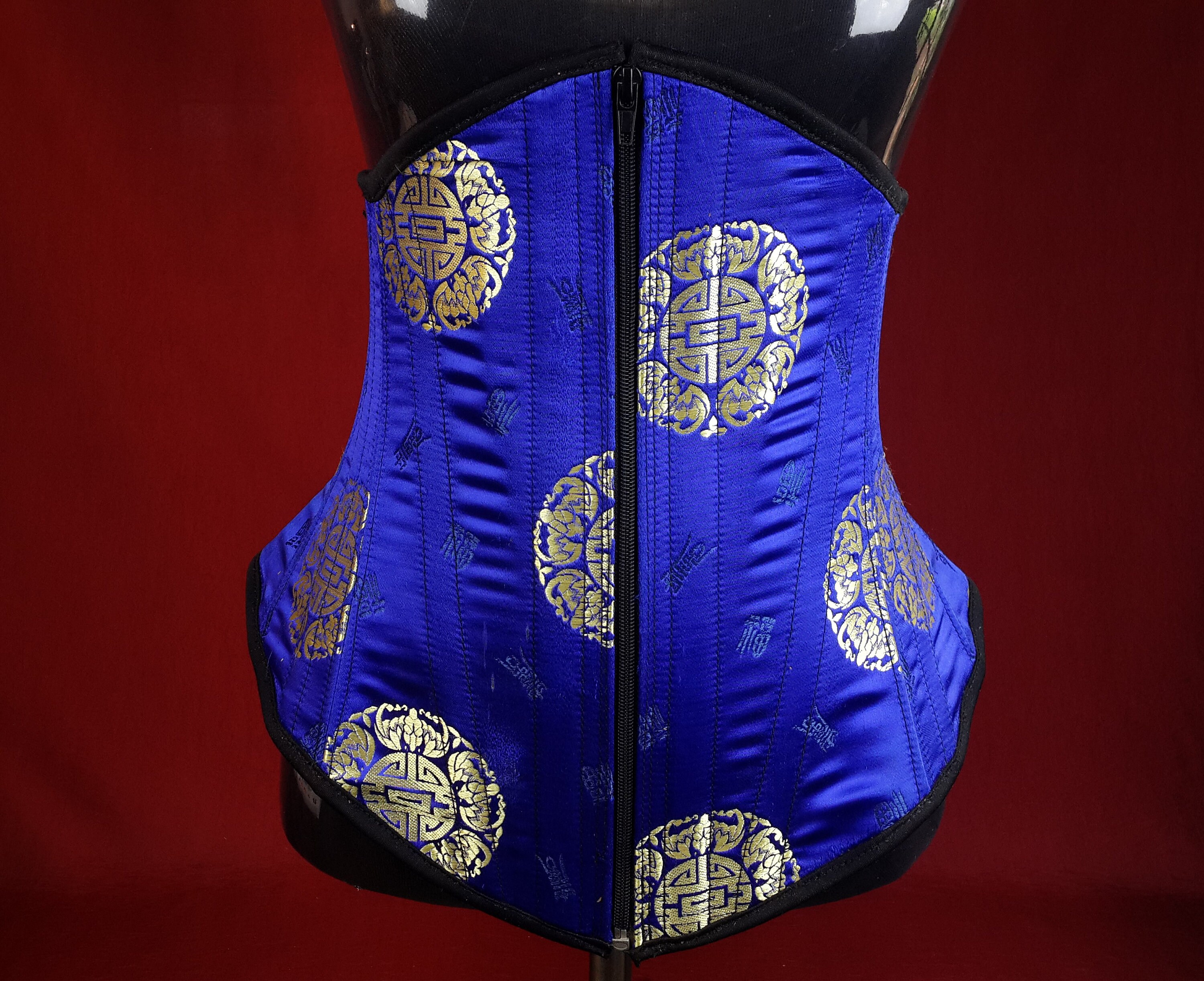 Royal Blue overbust corset — Silent Beaute