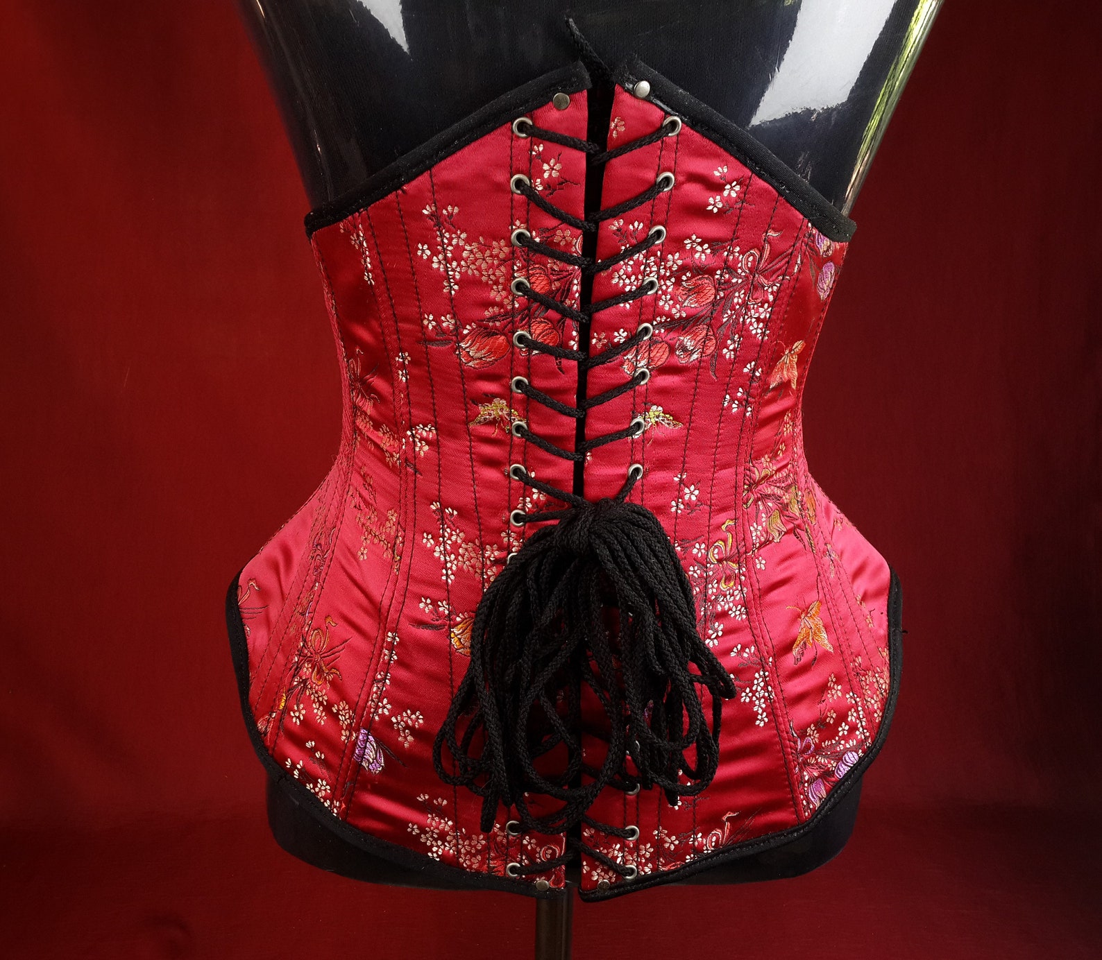Zenner Sexy Underbust Red dupion Corset
