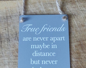 True friends - Mini metal hanging sign