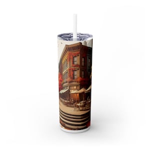 City Fall Season 20oz Skinny Tumbler