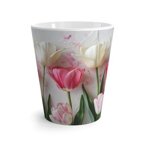 Floral Latte Mug - (12oz)
