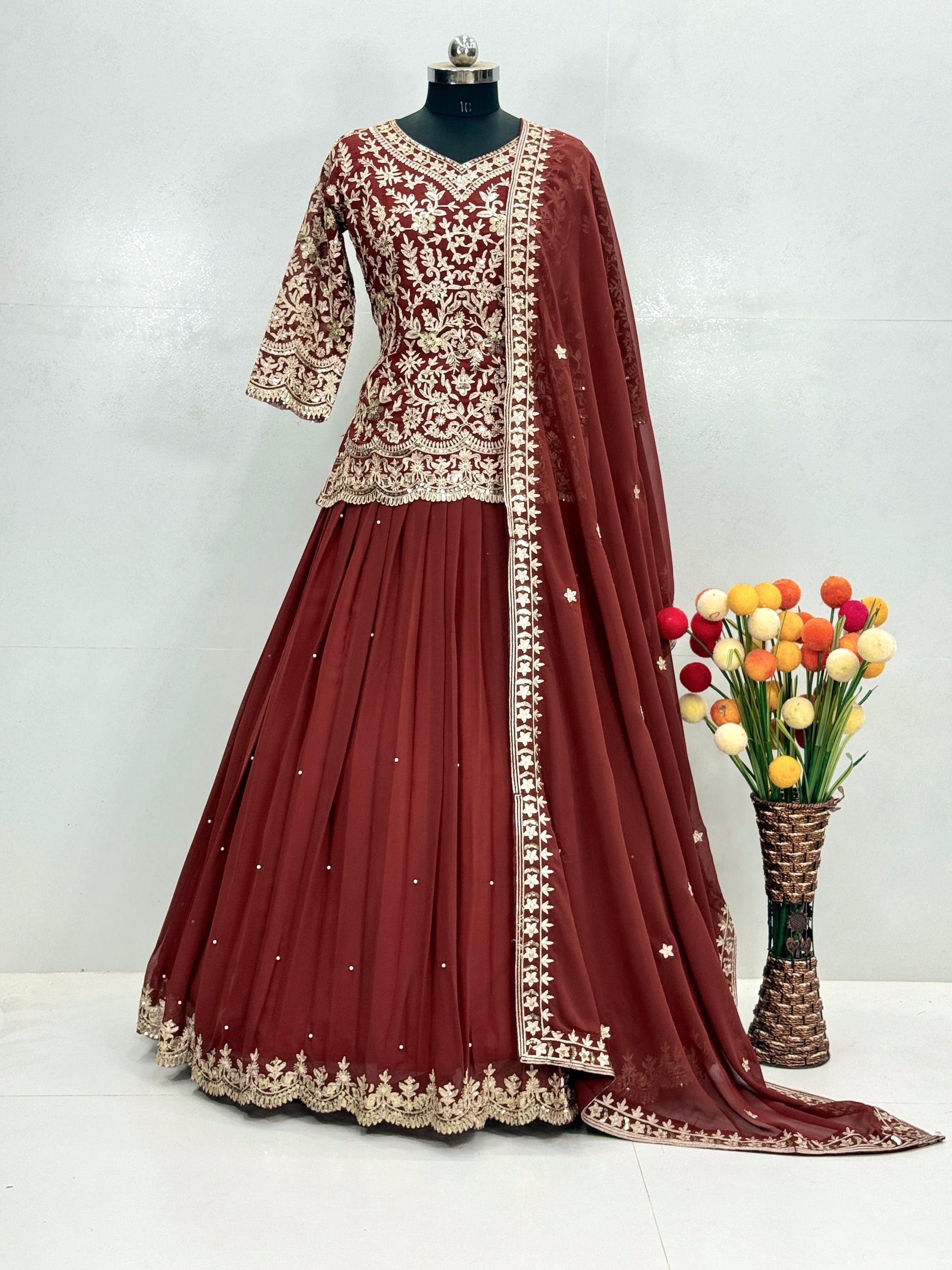 Maroon and Gold Wedding Dress - Etsy UK Maroon and Gold Wedding Dress - Etsy UK