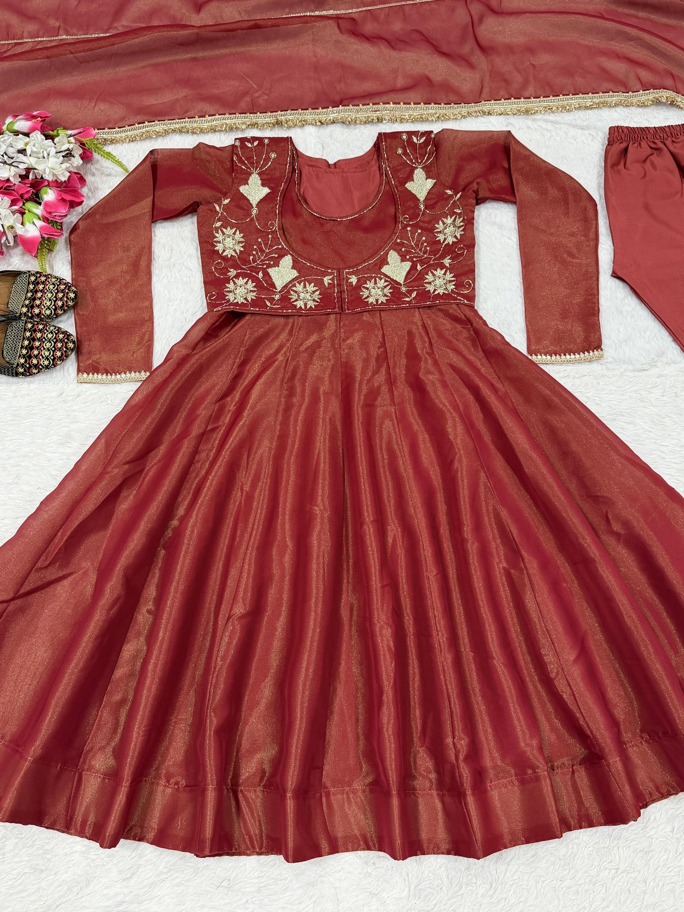 Sequin Anarkali - Etsy