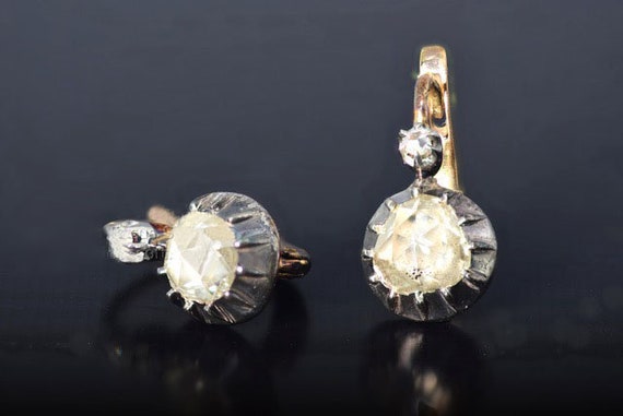 Victorian Diamond Drop Earrings