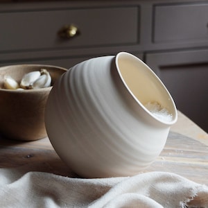 Handmade in the UK ceramic salt cellar, salt pig, salt pot zdjęcie 1