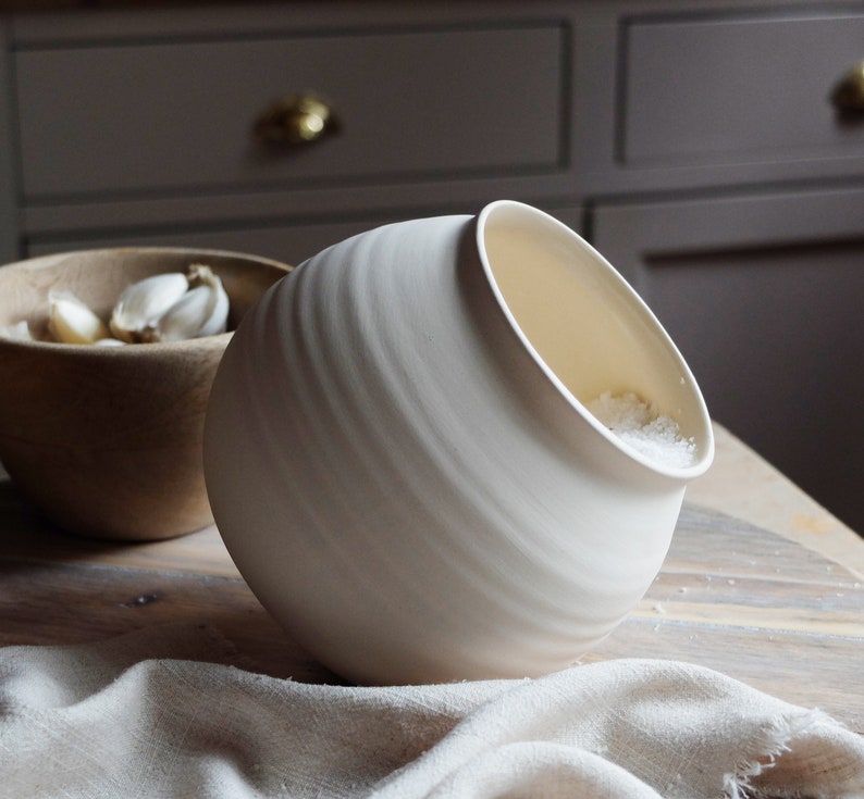 Handmade Ceramic Salt Cellar Salt Pig Salt Pot Etsy