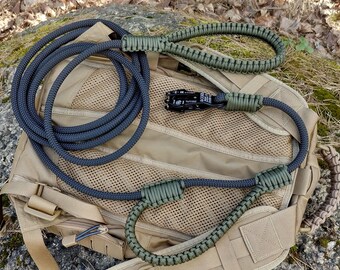 Paracord gevlochten verkeershendel klimtouw hondenriem met aangepaste clip