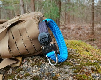 Coleira de Paracord ajustável para cães com fivela anti-mordida de cobra – tática, forte e feita à mão
