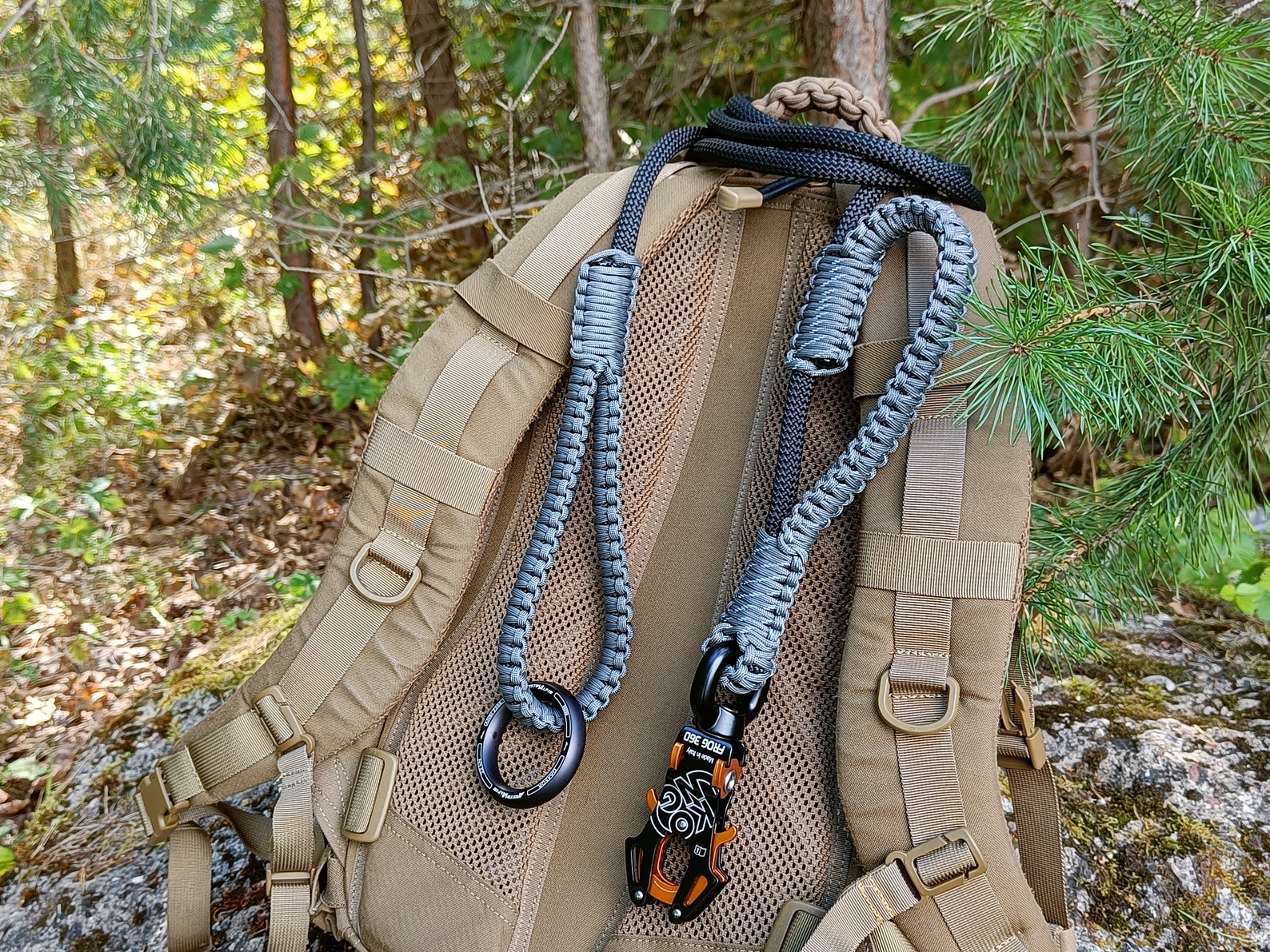 Climbing Rope Dog Leash With Swivel Frog Carabiner Frog 360 Etsy