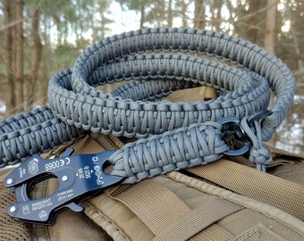 LIIIIIIKES Hundeleine Aus Paracord - 70cm Mit Frosch-Clip | Extrem Stabil & Handgeflochten