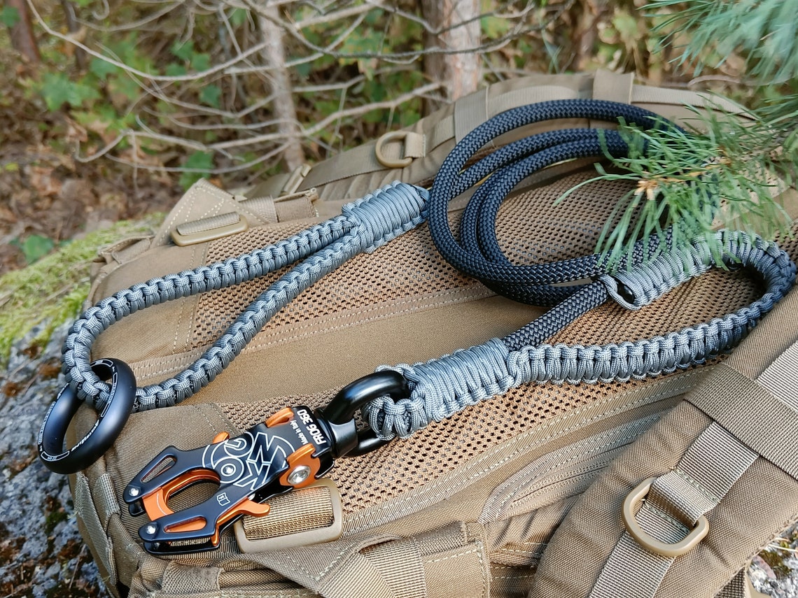 Climbing Rope Dog Leash With Swivel Frog Carabiner Frog 360 Etsy