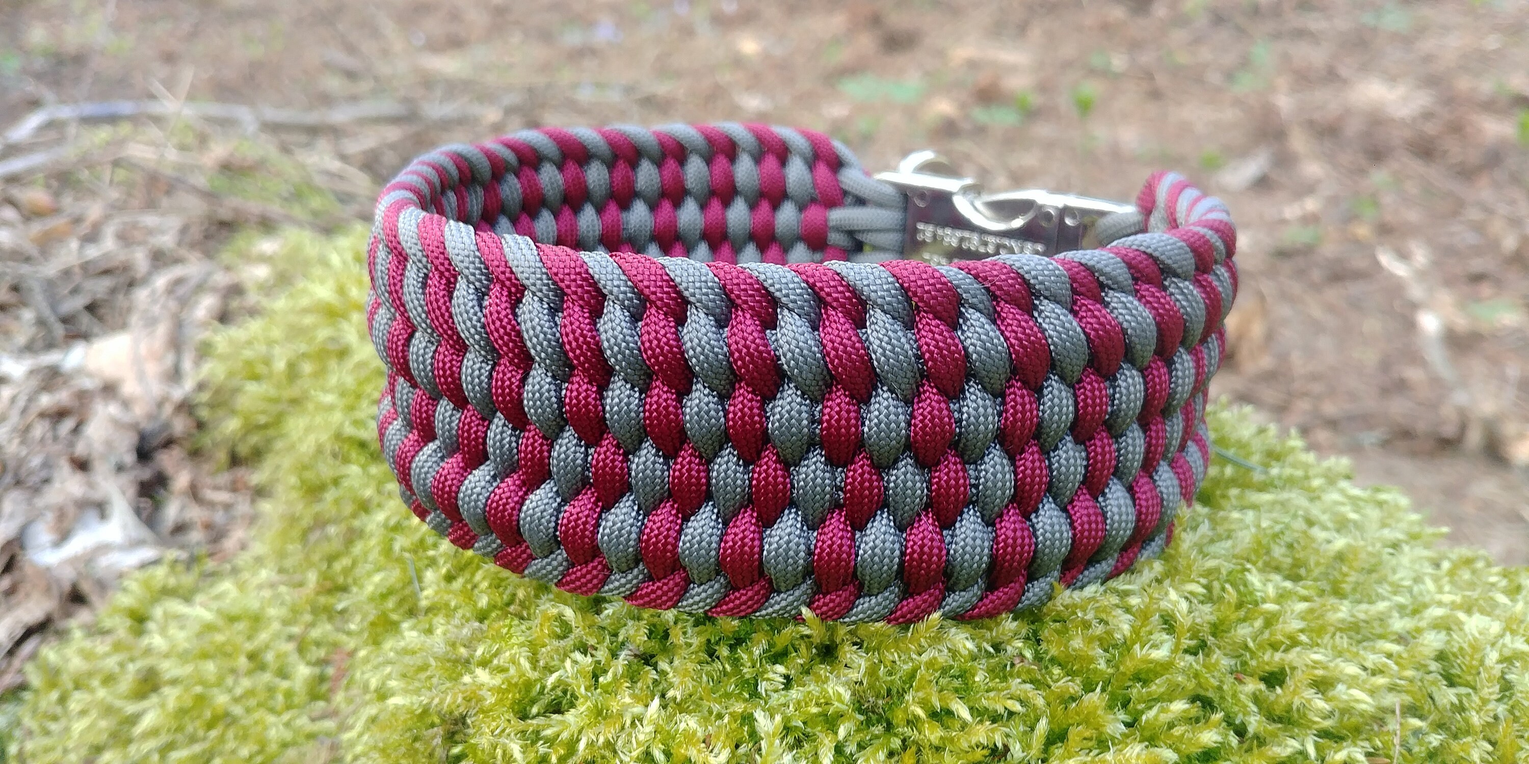 Extra Wide Paracord Braided Dog Collar 2 inch Wide Heavy Duty Etsy