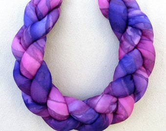 Silk necklace scarf