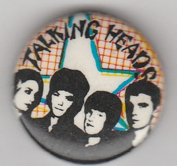 Talking Heads - 1" metal pin-on buttons