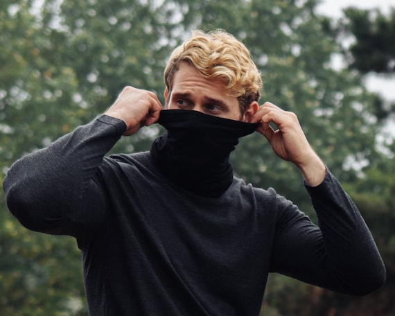 Merino Wool Ski Neck Gaiter for Women and Men /Organic Eco Sustainable Gifts