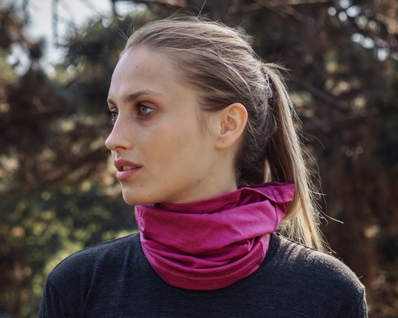 Wool Neck Warmer and Face Mask Unisex | Original Merino Wool Neck Gaiter, Washable & Organic, Thin Headband, Natural face covering, Gift