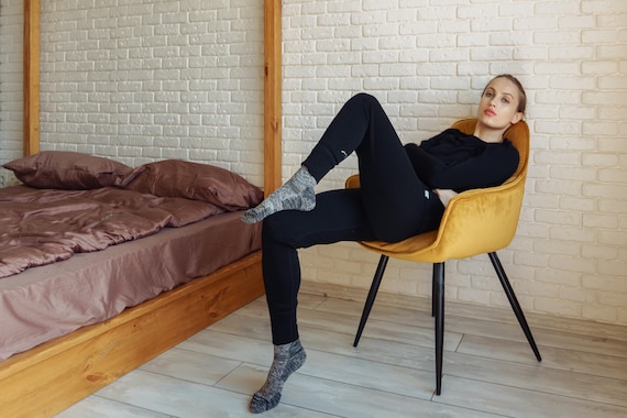 Organic Wool Socks - Unisex Merino Wool Warm Socks, Soft Eco-Friendly Thermal Footwear for Men & Women, Perfect gift