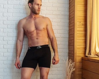 Boxer Briefs Boxer Shorts Organic Mens Underwear 100% Merino Wool Natural Organic Clothing Gift for Men