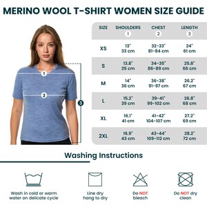 Merino t-shirt: womens base layer merino wool shirt, gymwear, runner gear, hiking clothes Deep Blue