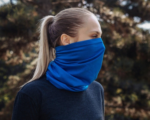 Merino Wool Neck Gaiter Face Mask - Winter Outdoors Neck Warmer for Men & Women /Organic Eco Sustainable Gifts