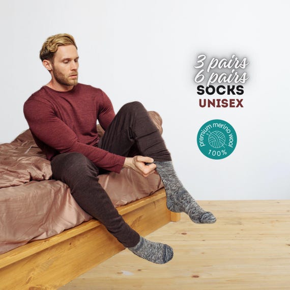 Sock - Organic Merino Wool Women's Socks, Eco-Friendly Warm Woolen Comfort Socks for Cozy Feet, Perfect Gift