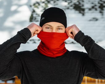 Golovejoy Winter Warmer Neck Gaiter Balaclava For Men – Windproof, Breathable Face Mask Bandana (One Size)