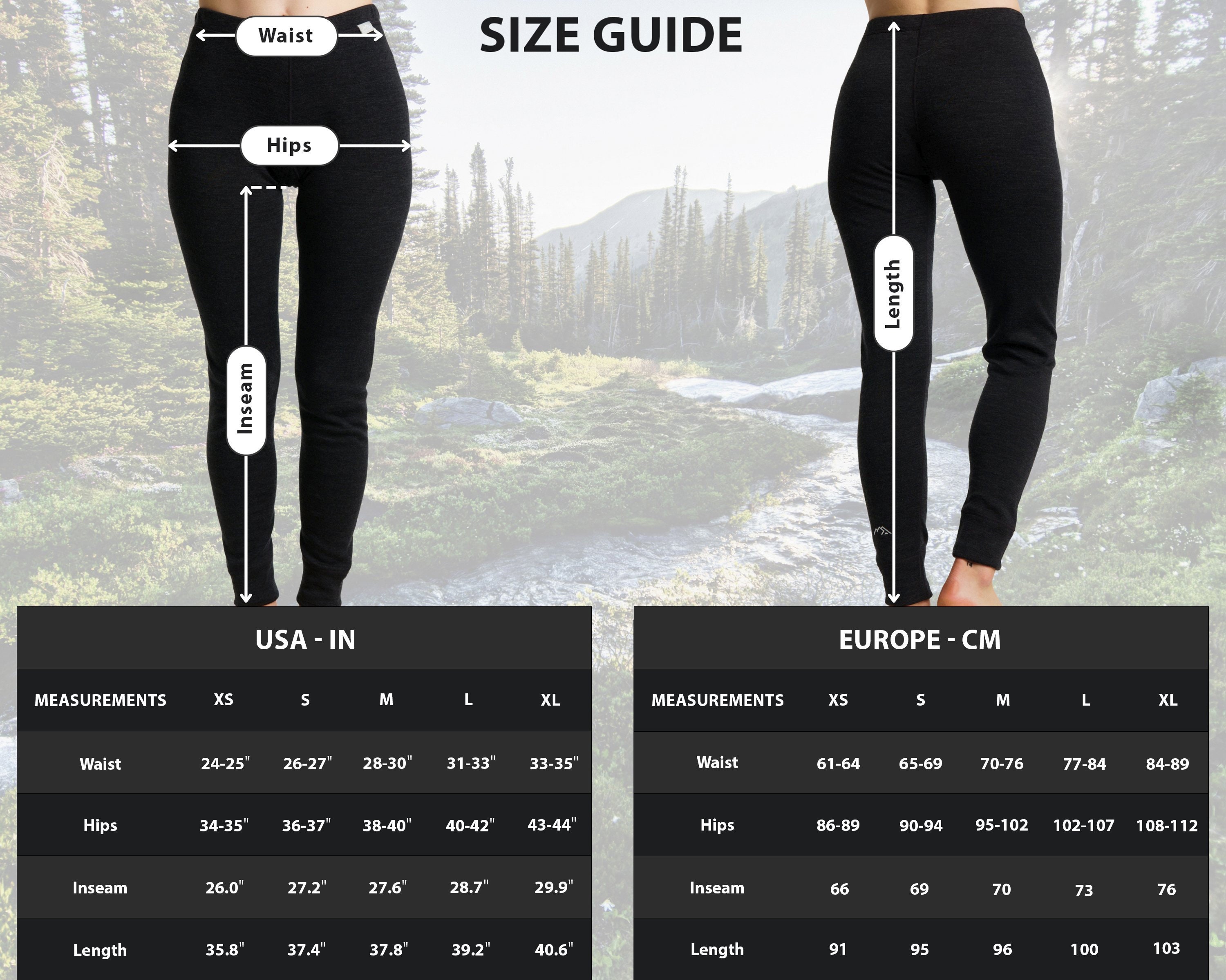 Merino Wool Base Layer Womens Pants Organic Leggings for - Etsy