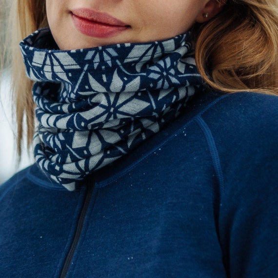 Merino Wool Scarf & Headband | Warm Face Guard, Gaiter Mask, Wool Neck Warmer, Lightweight Hair Wrap, Organic Headband, Unisex Beanie