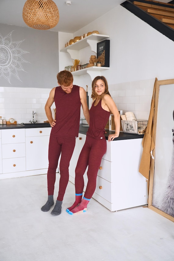 Ladies jogger pants: tracksuit bottoms - Wool Leggings for sport + Hiking Socks, ladies track pants, gym tights women, thermal underwear