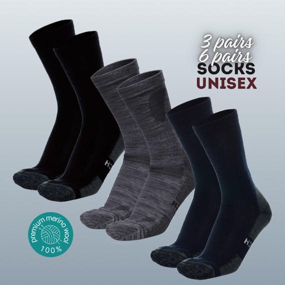 Merino Wool Socks Unisex: walking socks, hiking socks, durable socks, thermal socks, merino socks