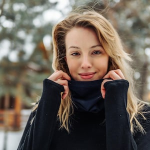 Merino Wool Neck Gaiter Face Mask - Winter Outdoors Neck Warmer for Men & Women /Organic Eco Sustainable Gifts